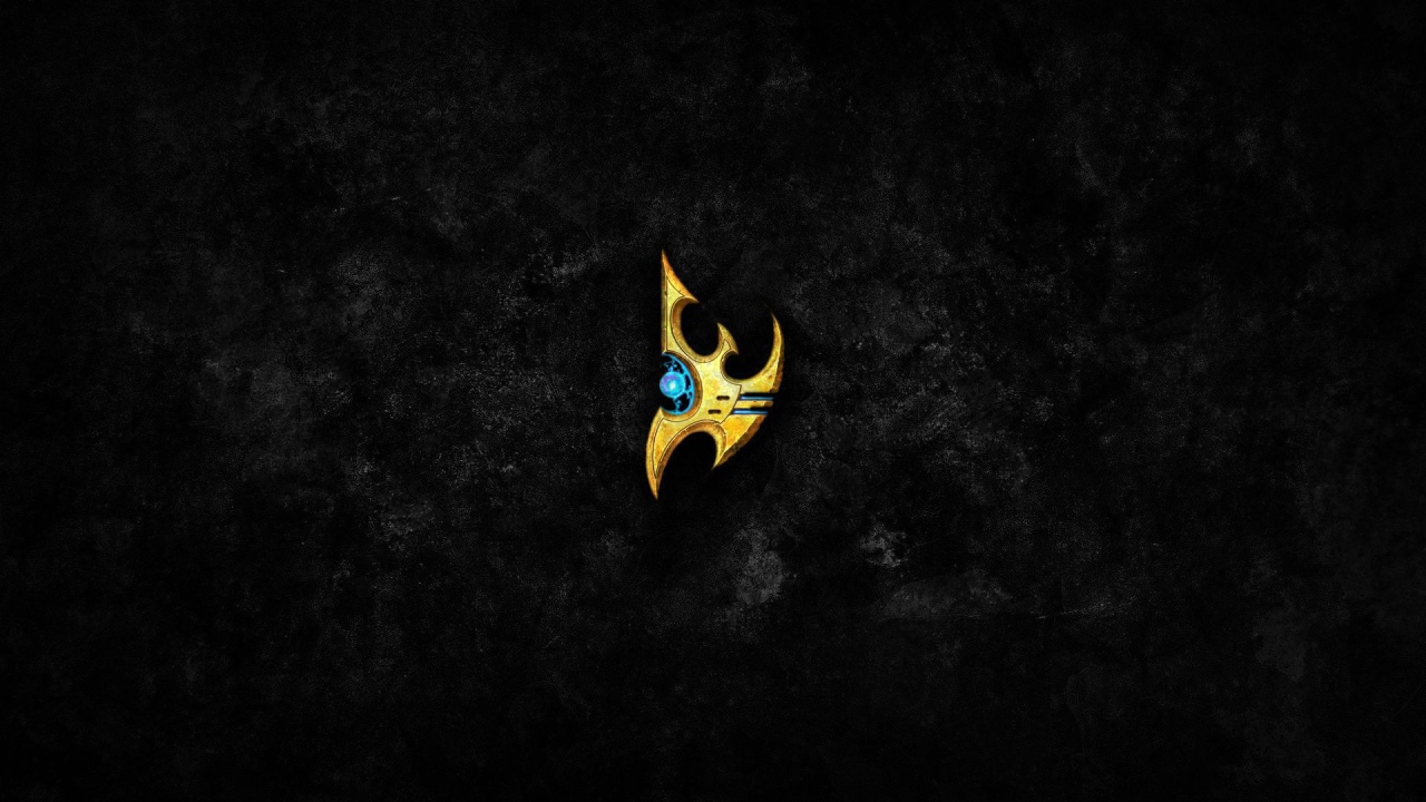 Символ из Starcraft II, черный фон