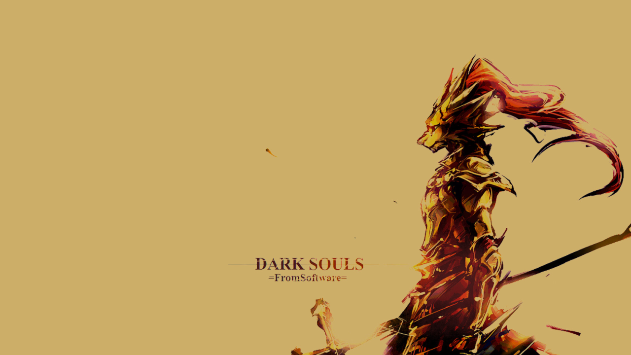 Игра Dark Souls, бежевый фон