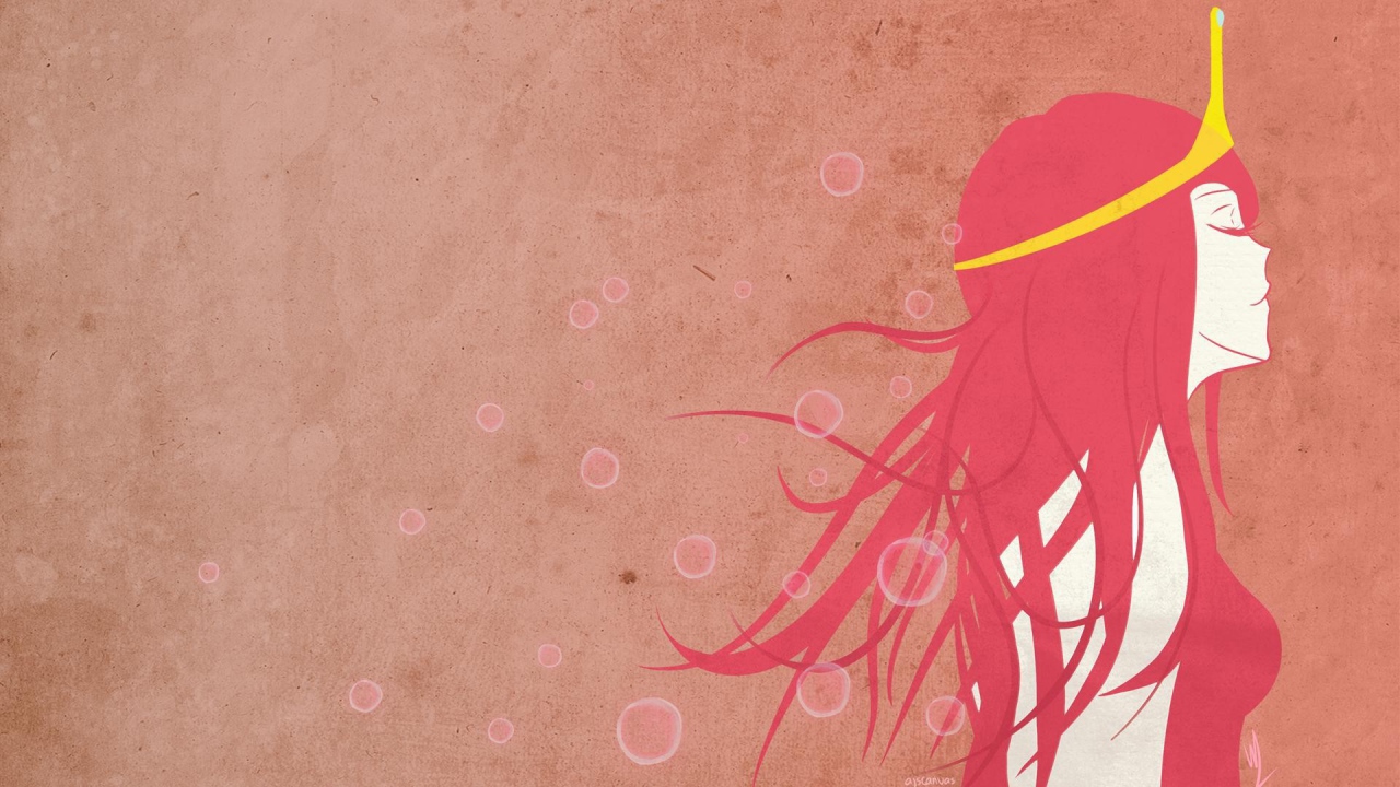 Девушка в короне, розовый фон