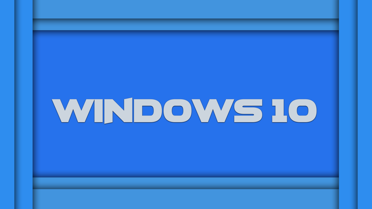 Новая ОС Windows 10, голубой фон