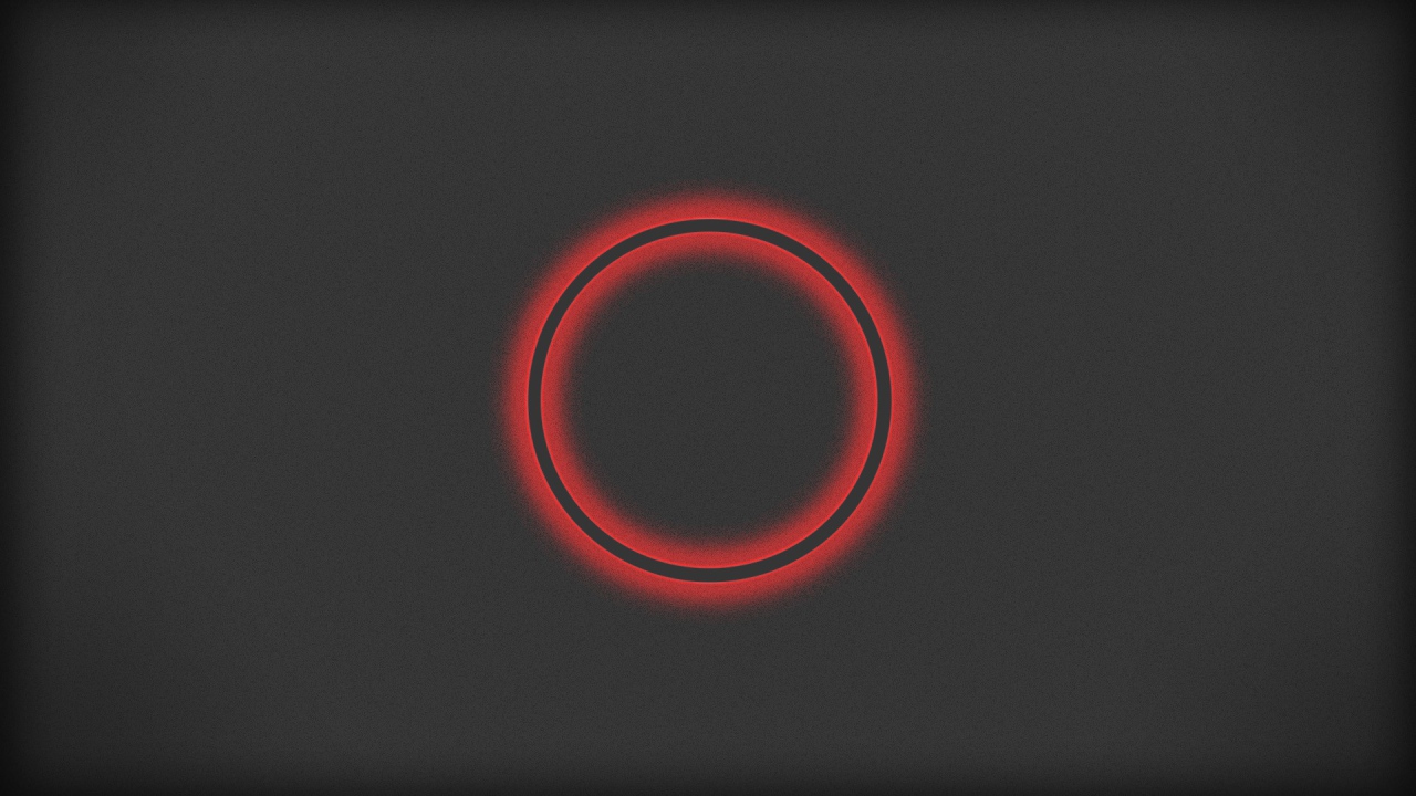 Красный круг на сером фоне