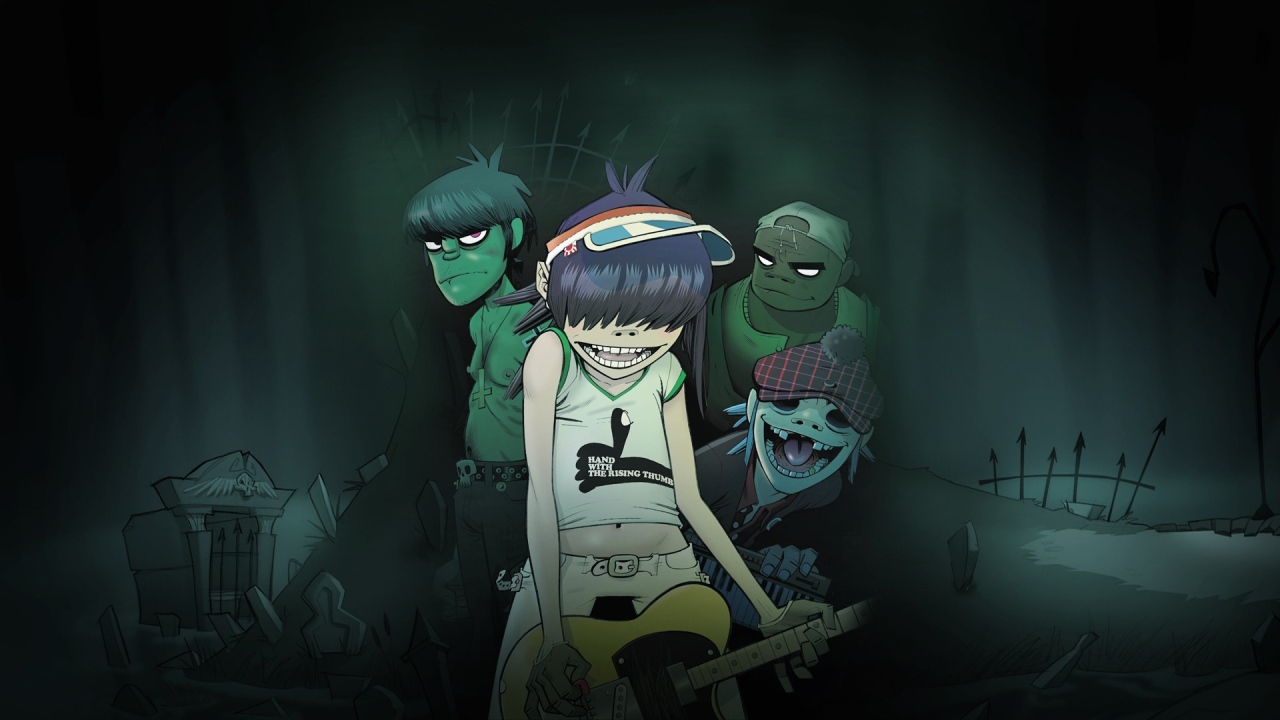 Рок группа из мультфильма Gorillaz
