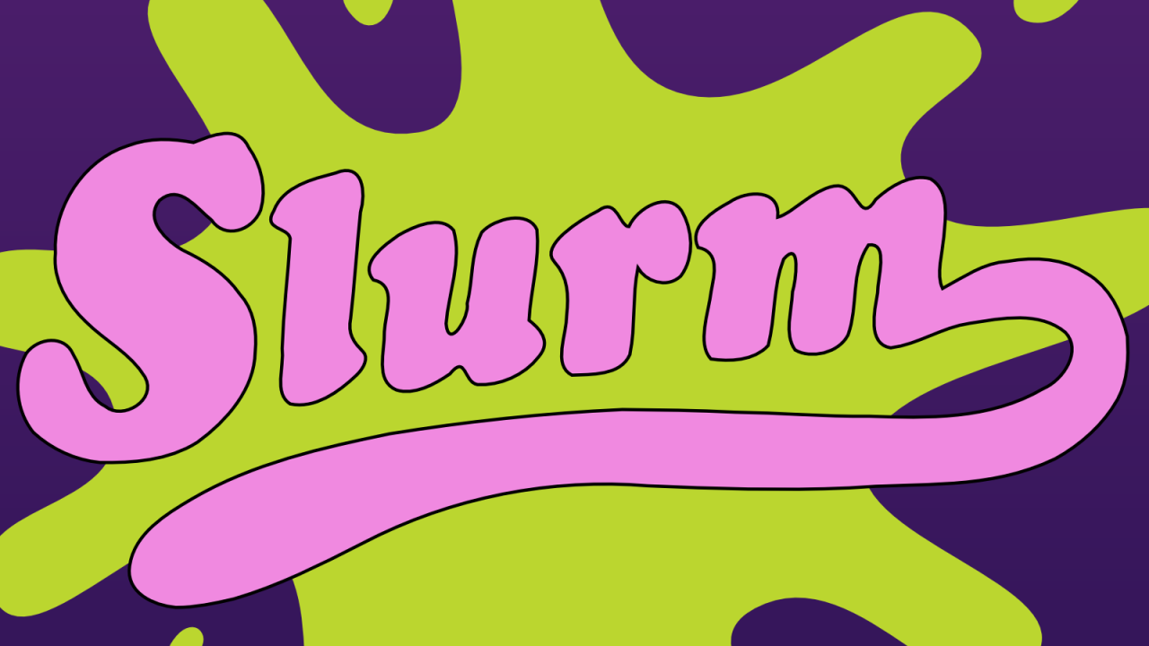 Логотип напитка Слерм, Футурама