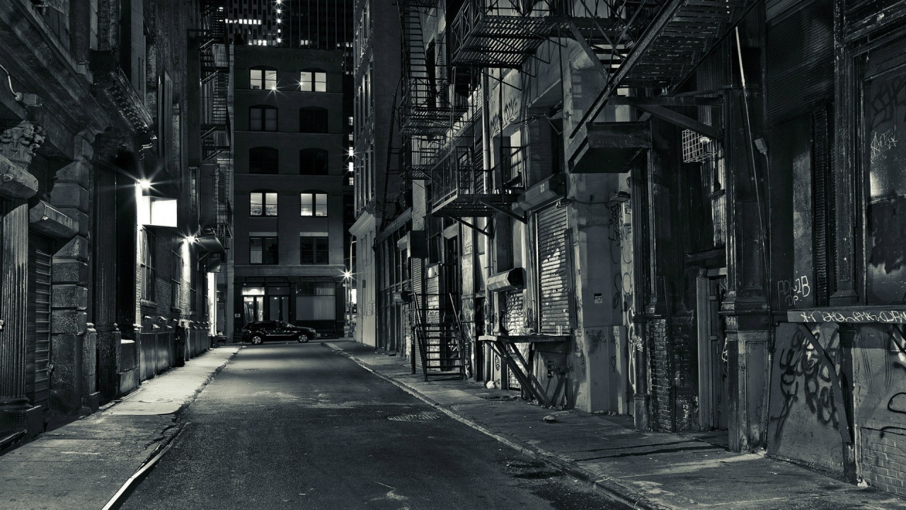 Вечерняя улица в Нью-Йорке