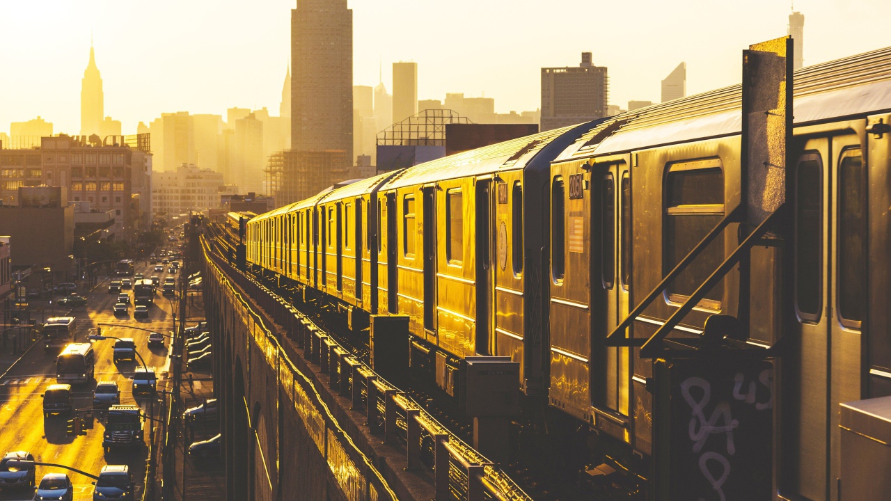 Надземное метро в Нью-Йорке