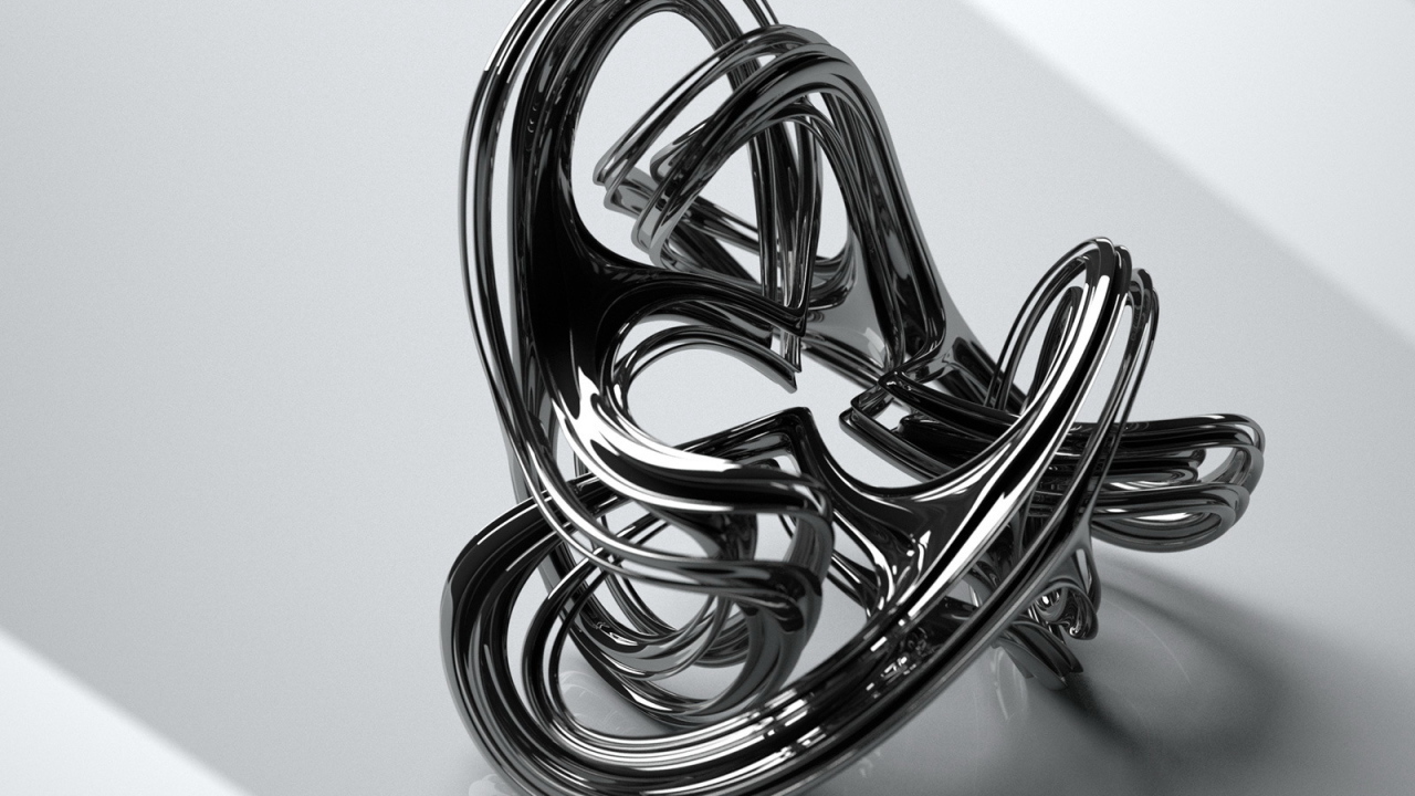 Абстрактная металлическая фигура