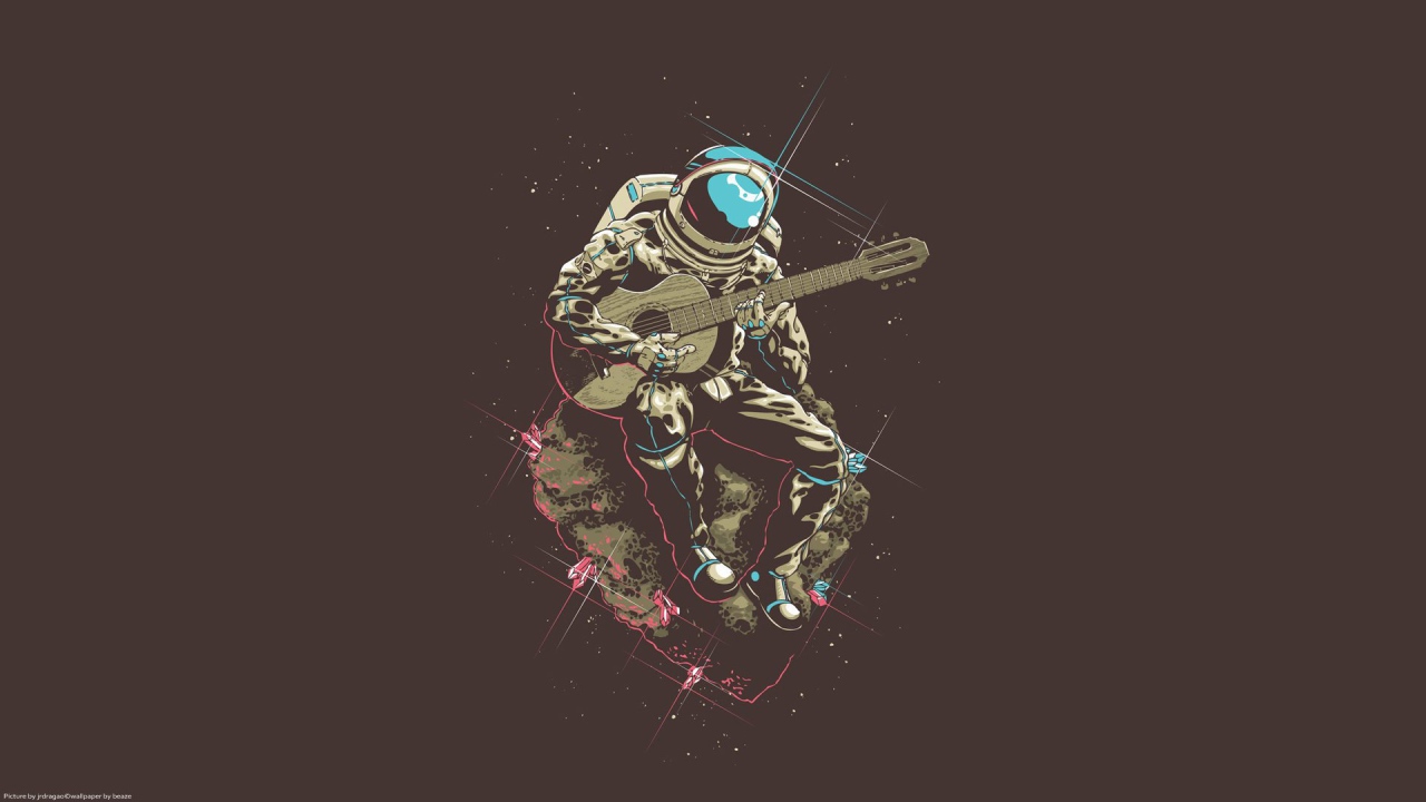 Космонавт с гитарой
