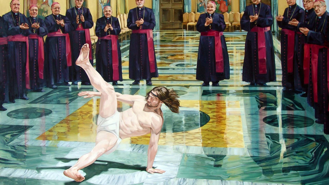 Иисус танцует брейк