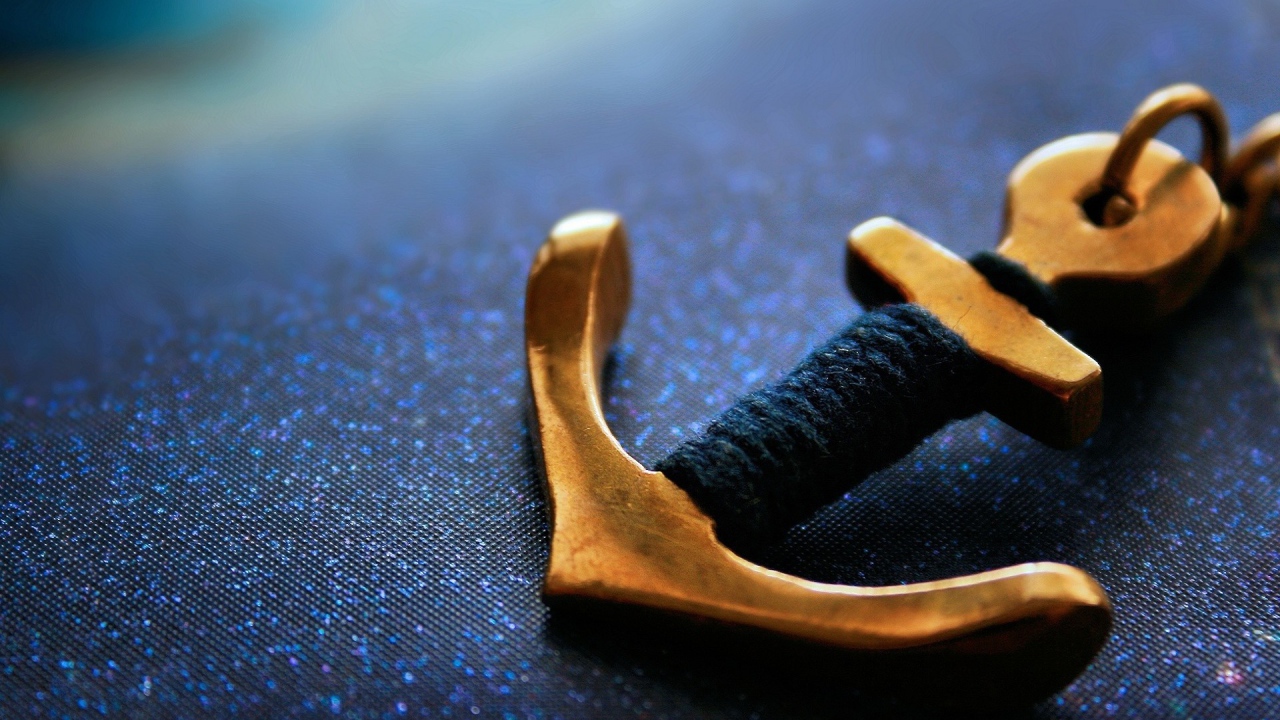 Брелок в виде якоря