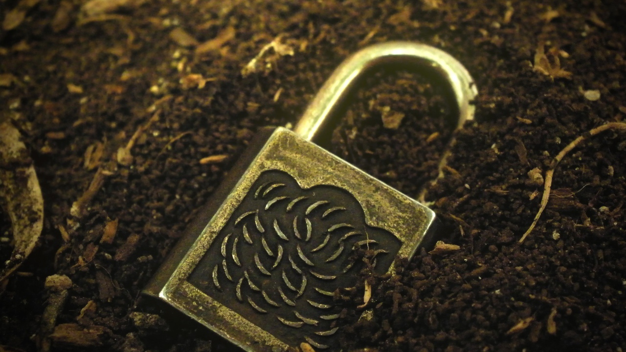 Замок лежит в земле