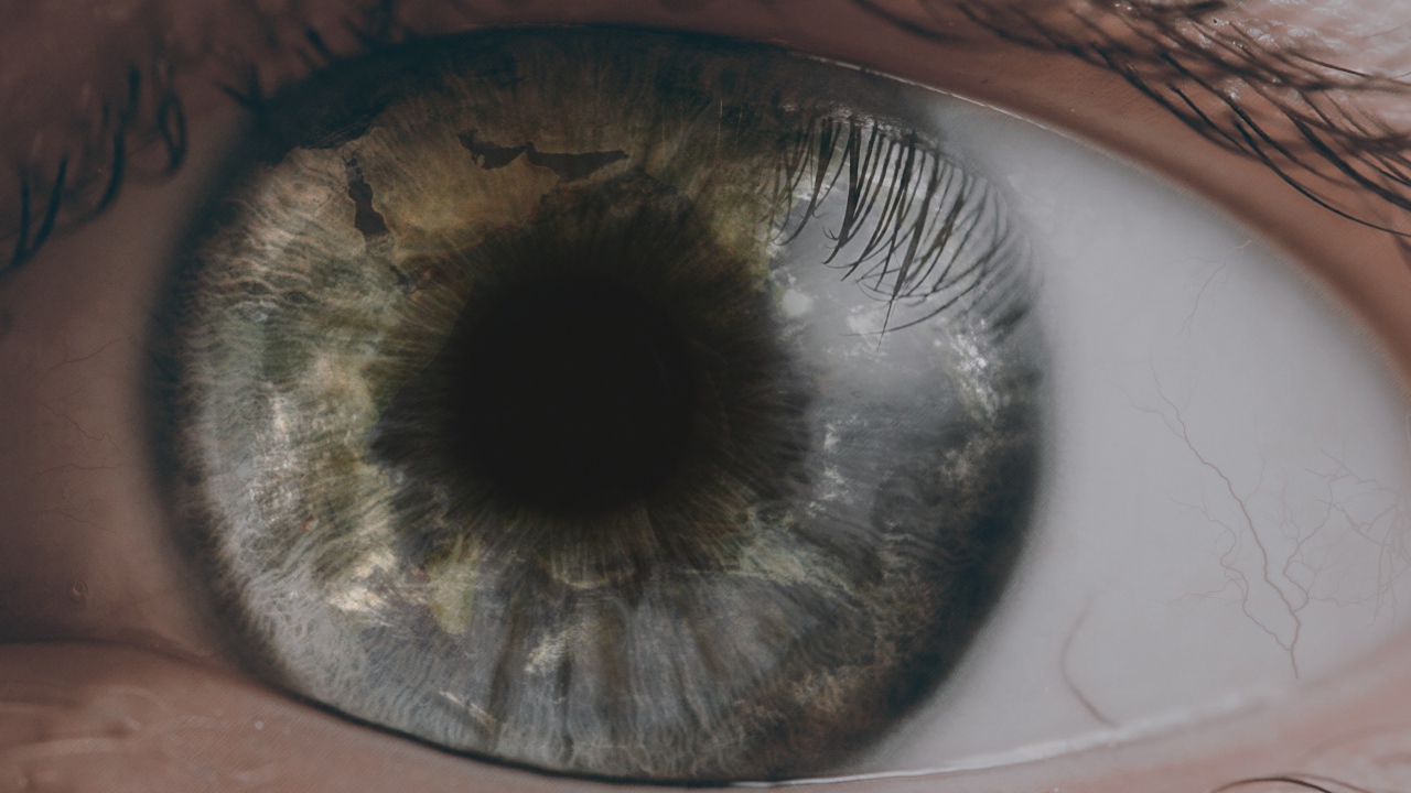 Открытый глаз человека