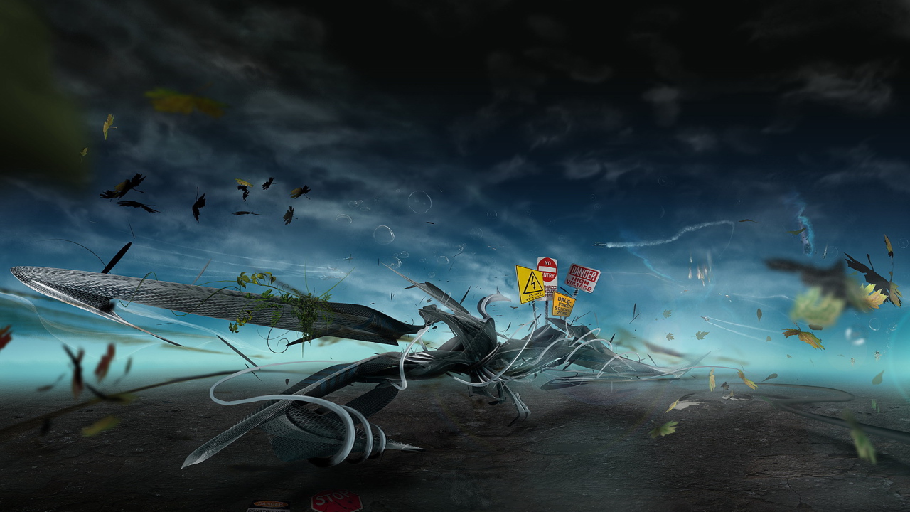 Знаки на абстрактном рисунке