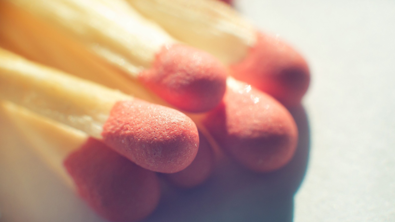 Головки спичек, макро