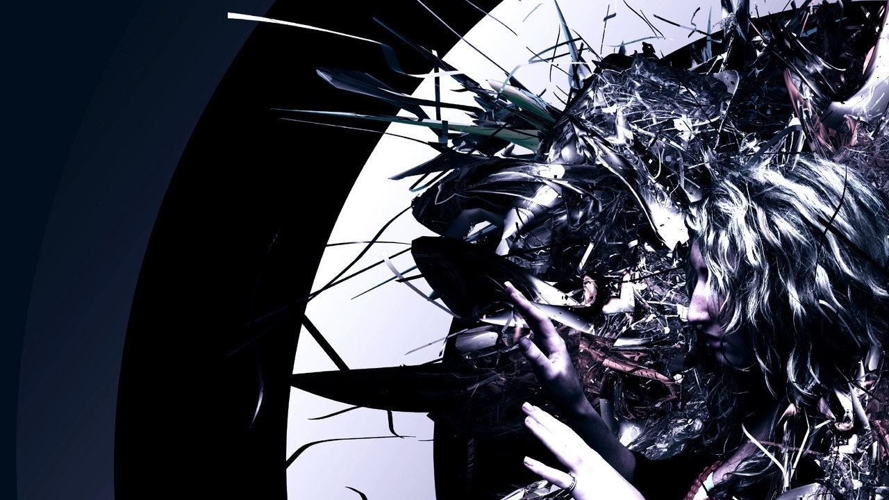 Девушка в черном круге