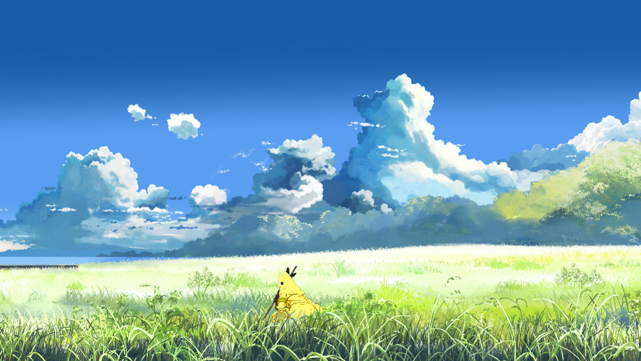 Картина с летним пейзажем