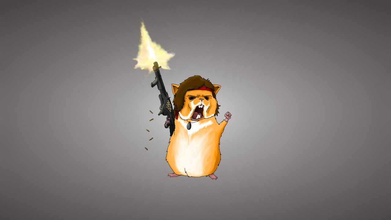 Хомяк с оружием