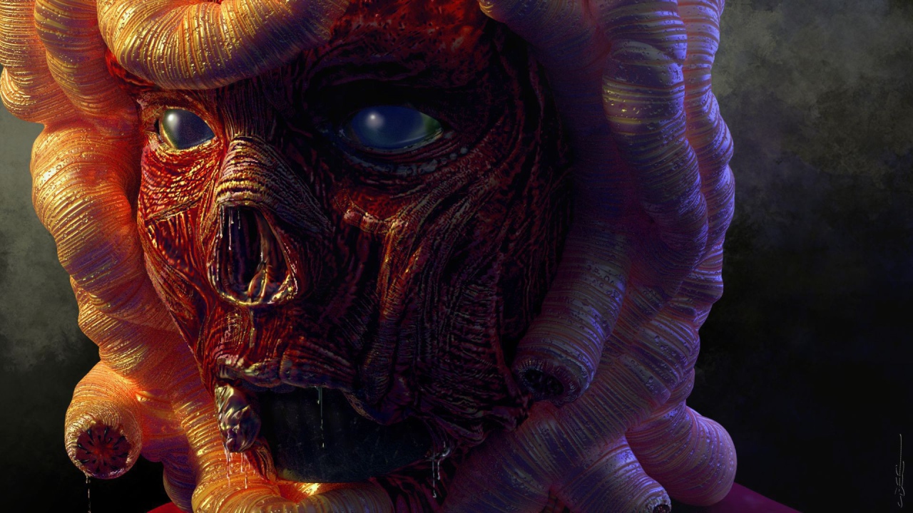 Лицо Медузы из мифов