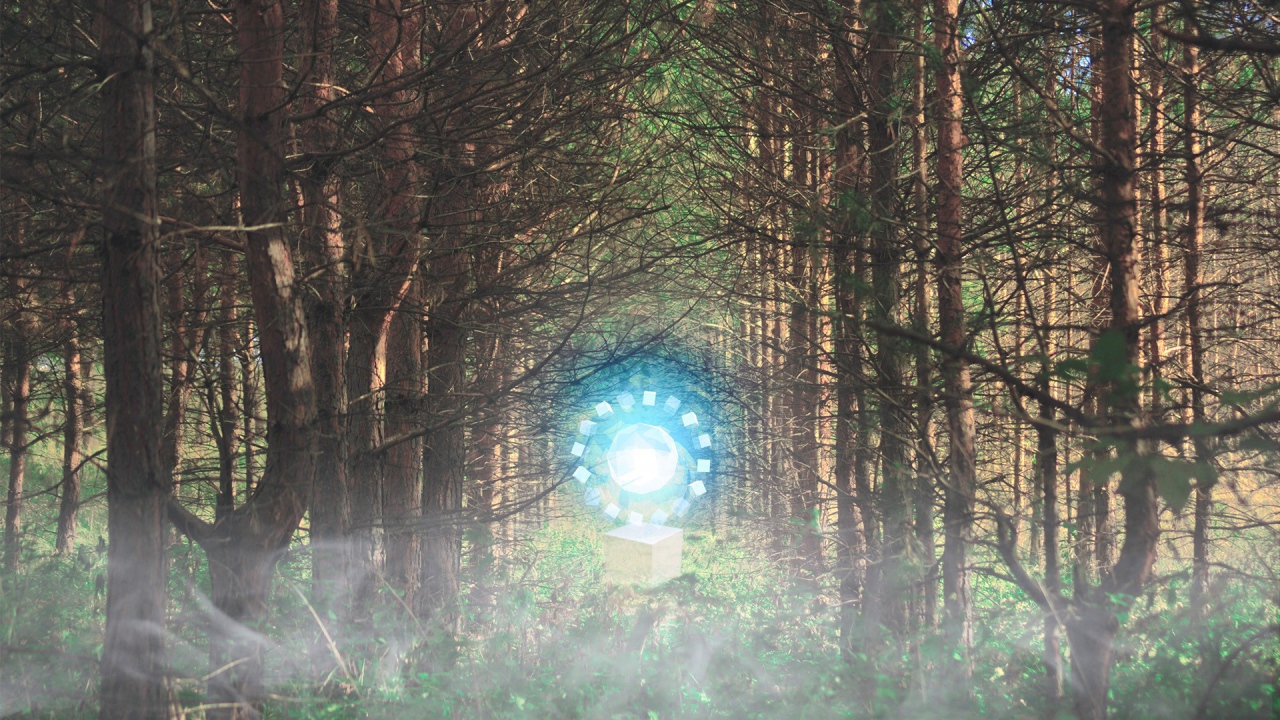 Временной портал посреди леса