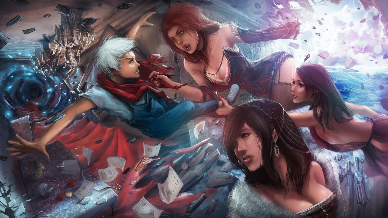 Вампиры напали на человека