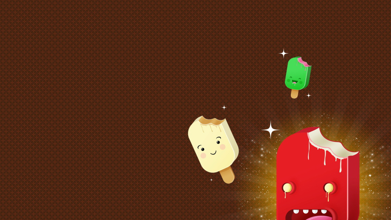 Надкушенные мороженое