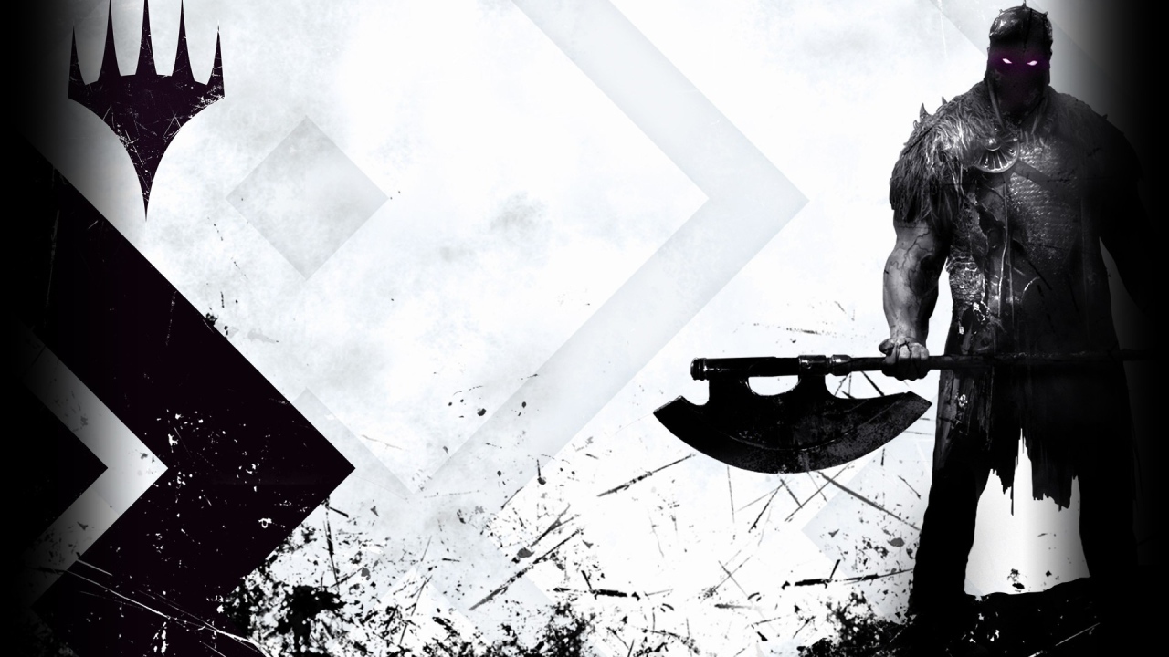 Воин с топором из игры Magic The Gathering