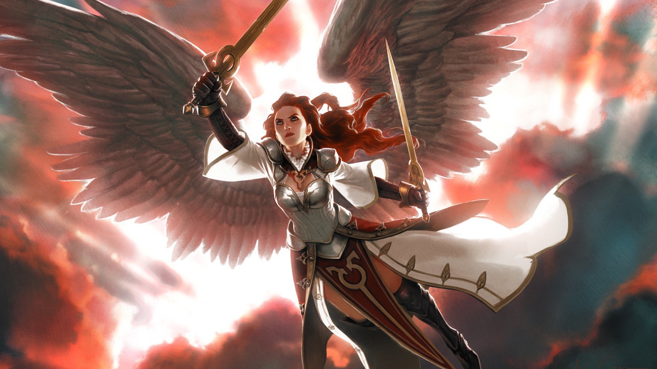 Ангел воин из игры Magic The Gathering