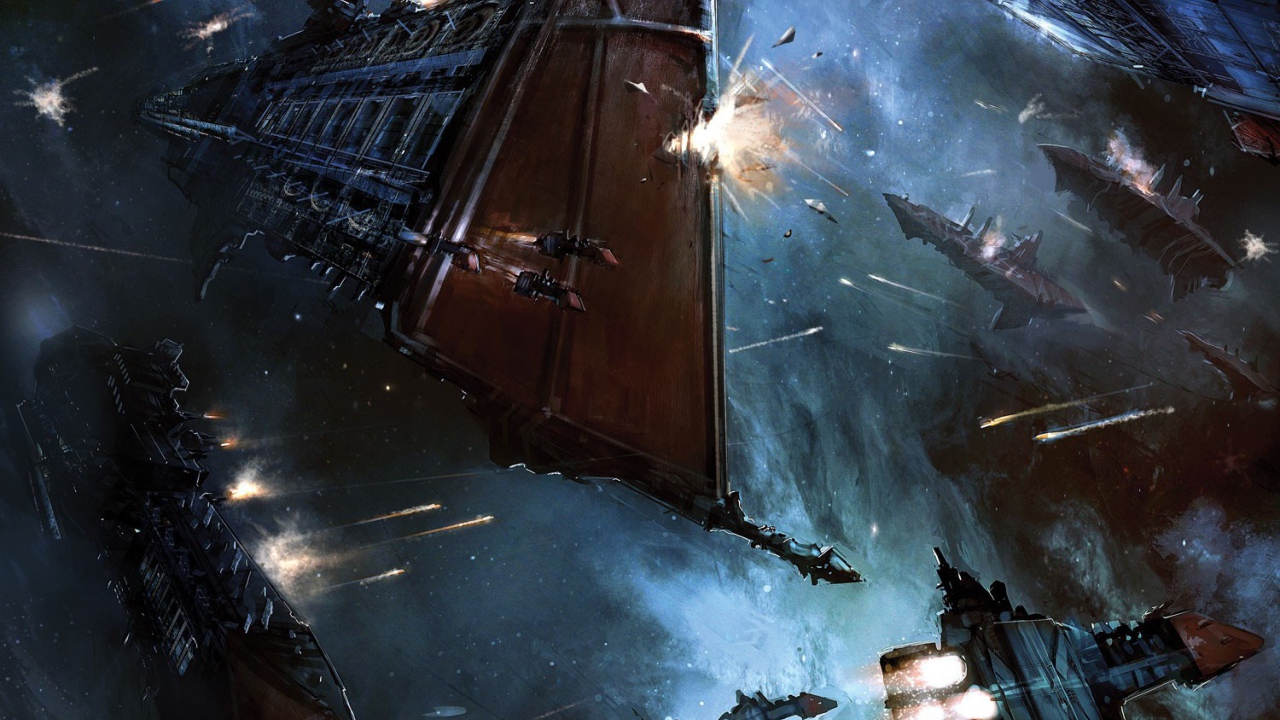 Сражение космических кораблей в игре