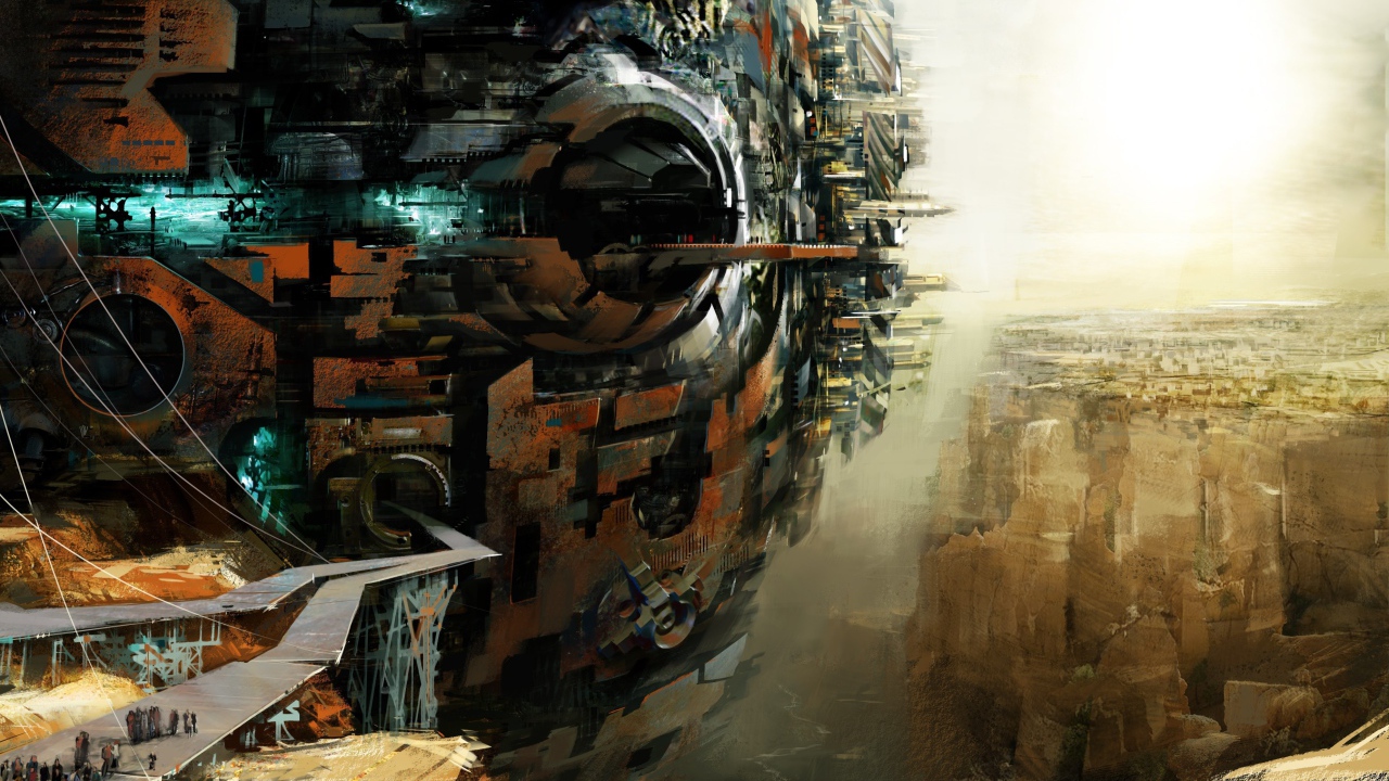 Город над пропастью в игре Guild Wars 2