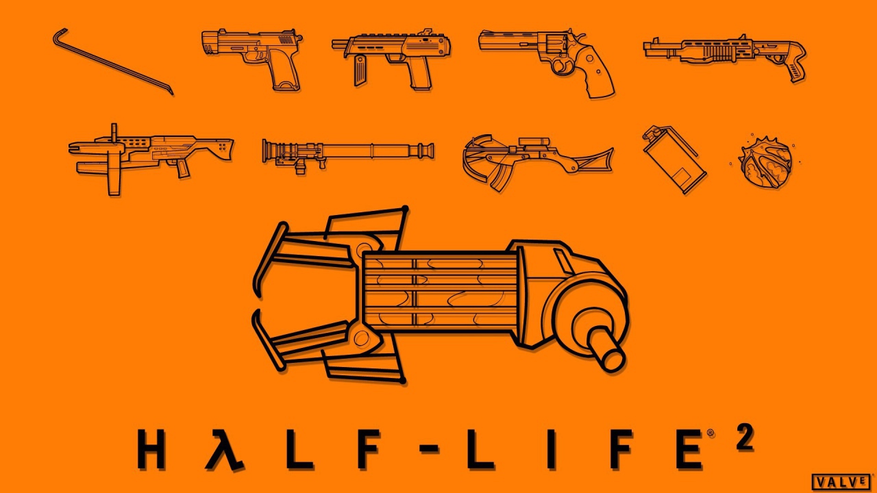 Чертежи оружия в игре Half-Life 2