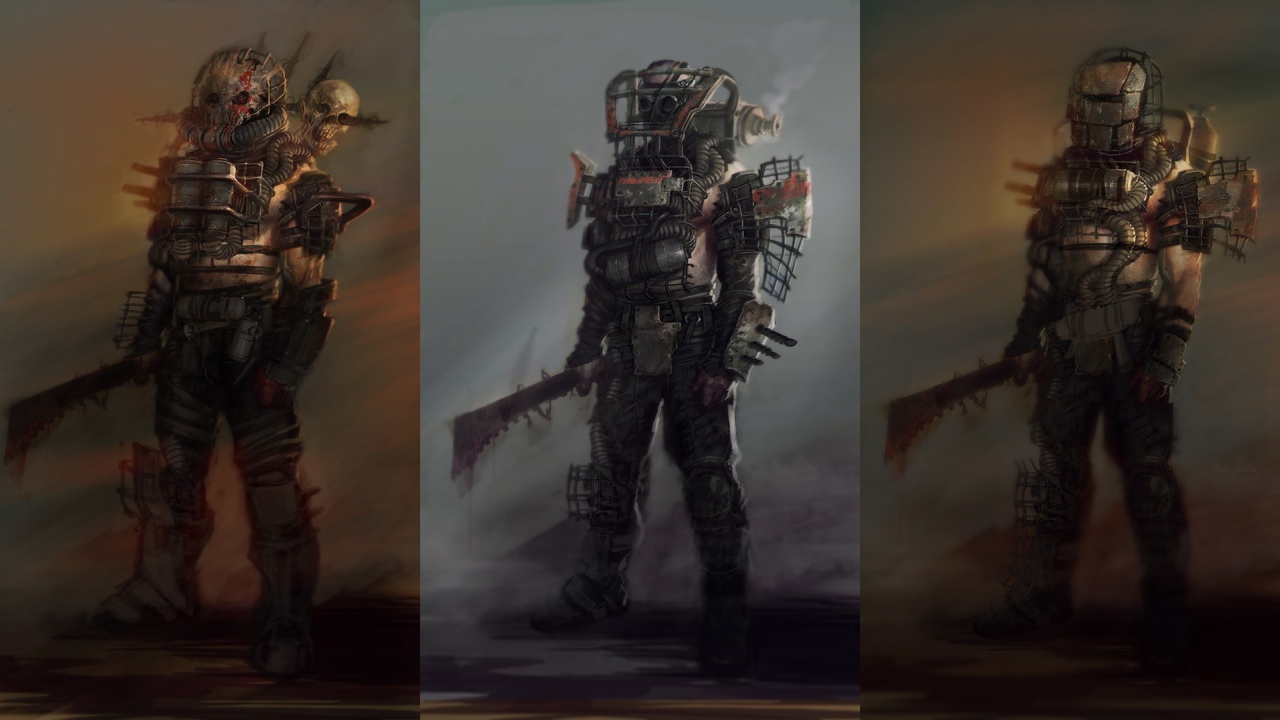 Роботы из игры Fallout 4, концепт арт