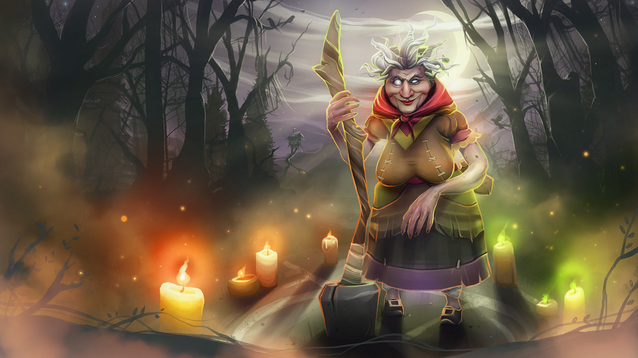 Престарелая ведьма в игре Dota 2