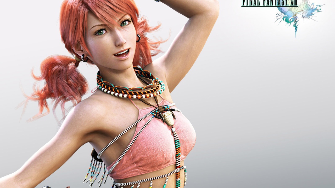 Девушка из игры Final Fantasy XIII