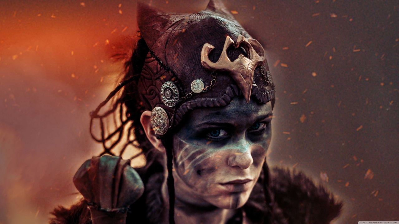 Девушка из видеоигры Hellblade