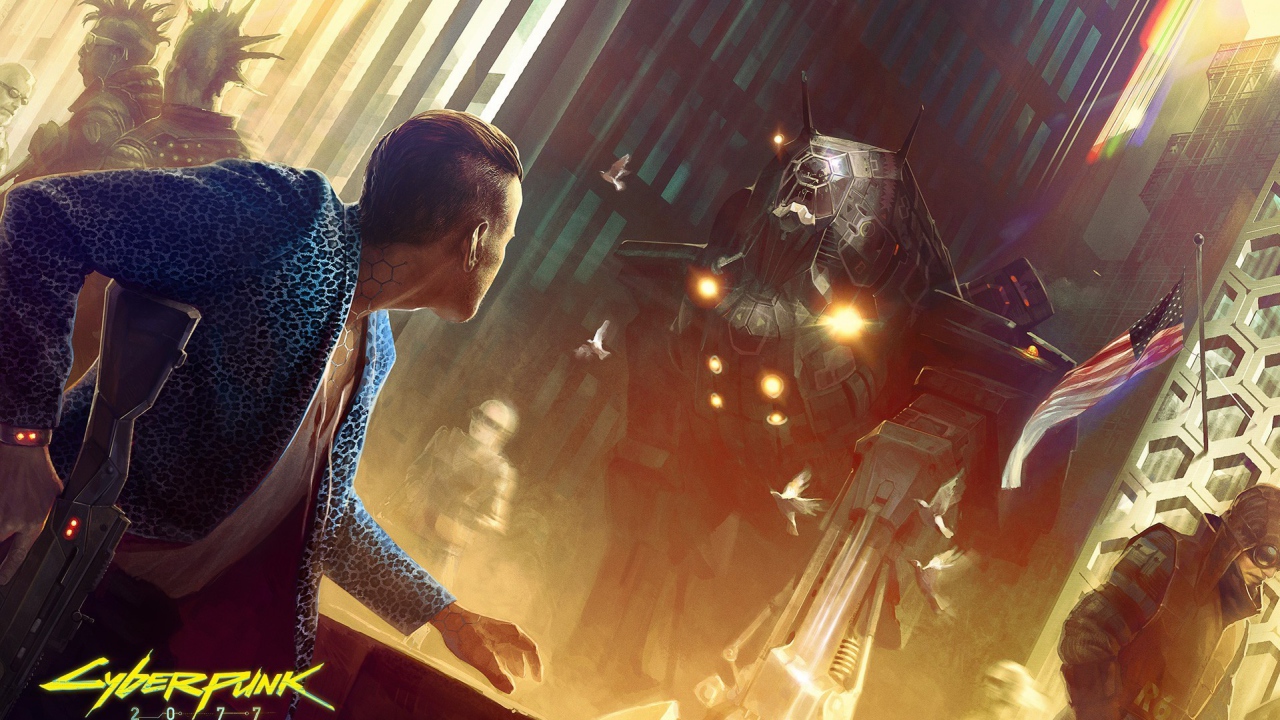 Герой игры Cyberpunk 2077