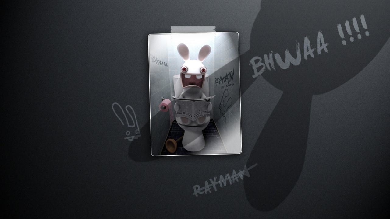 Постер игры Rayman Raving Rabbids