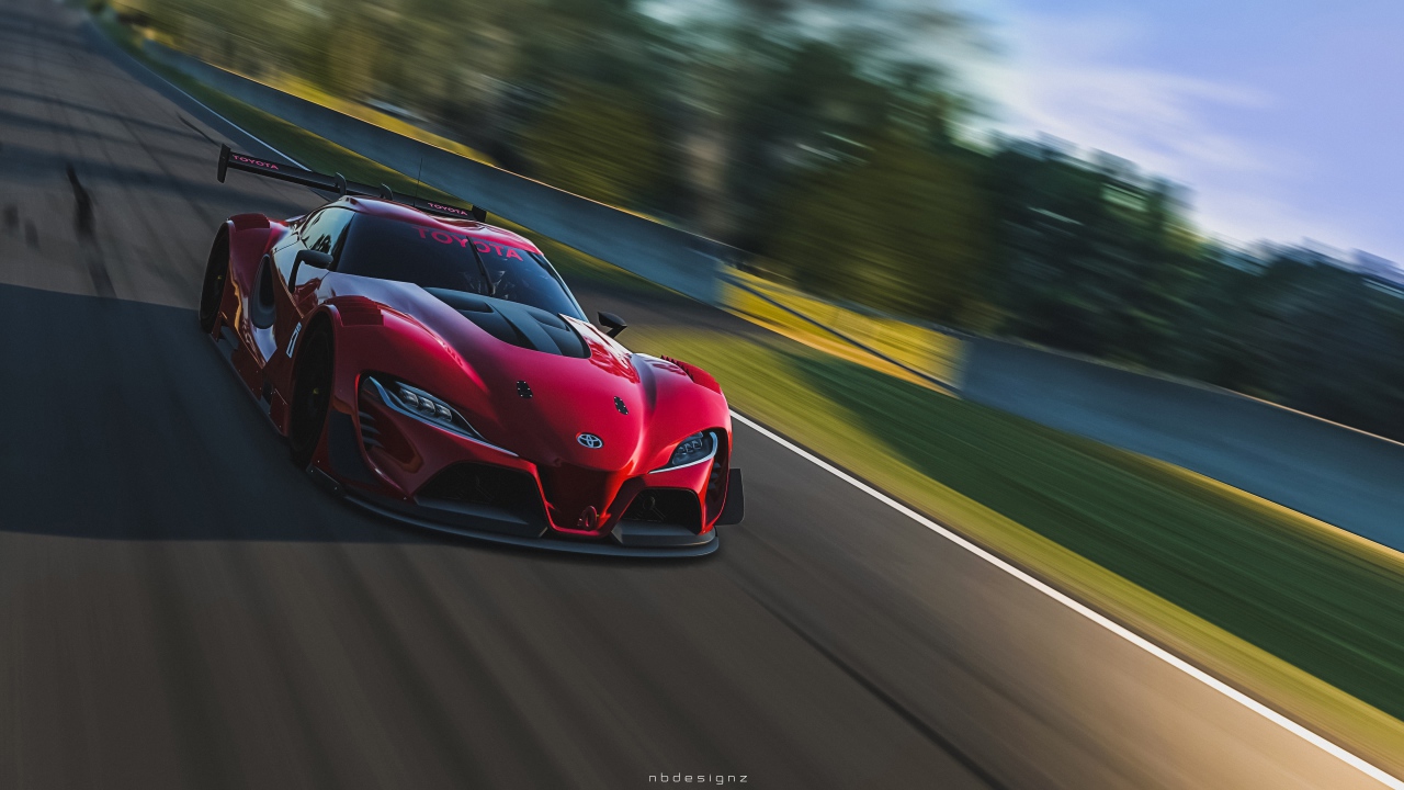 Тойота на треке в игре Gran Turismo 6