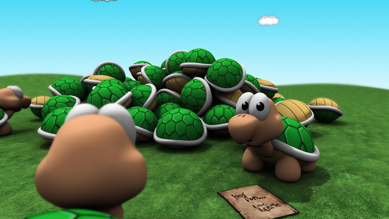 Черепашки из игры Super Mario Bros