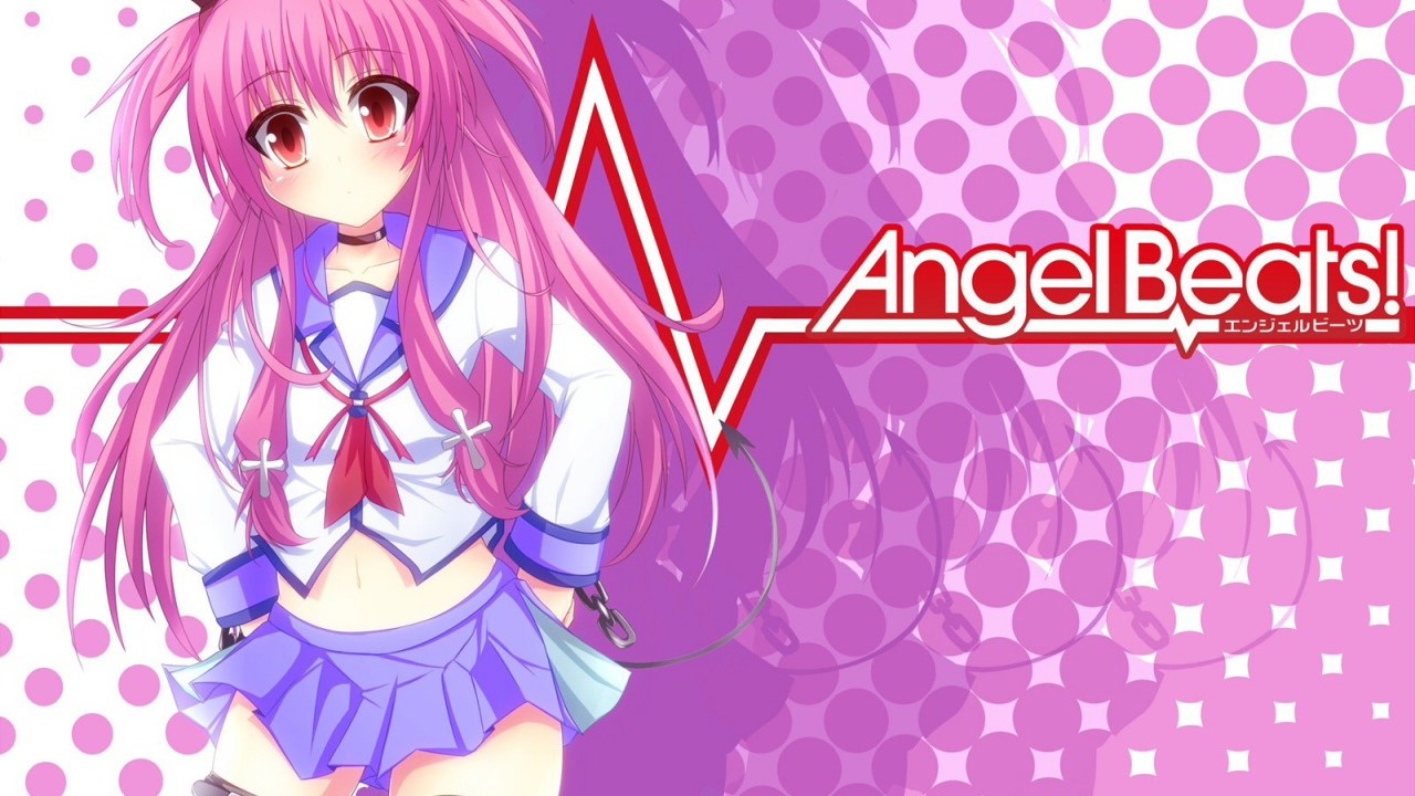 Девушка аниме с розовыми волосами, Ангельские ритмы