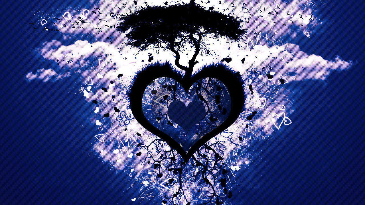 Дерево на сердечке