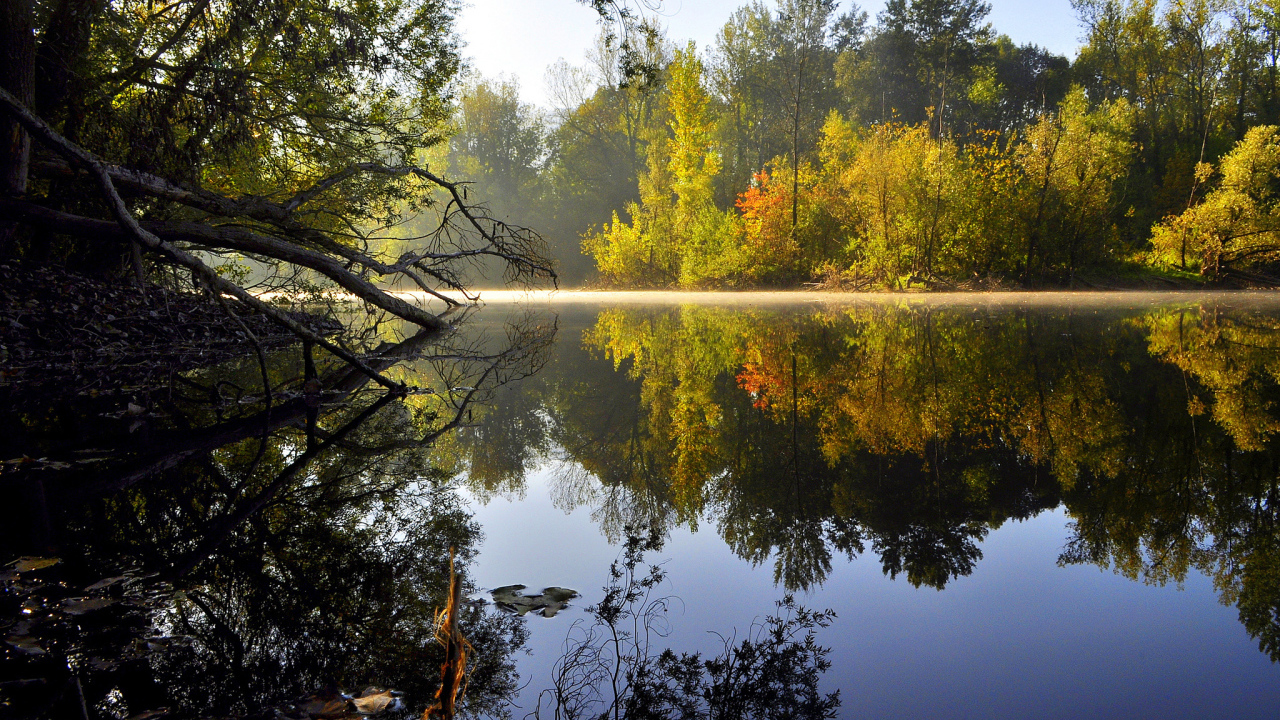 Зеркальная гладь озера