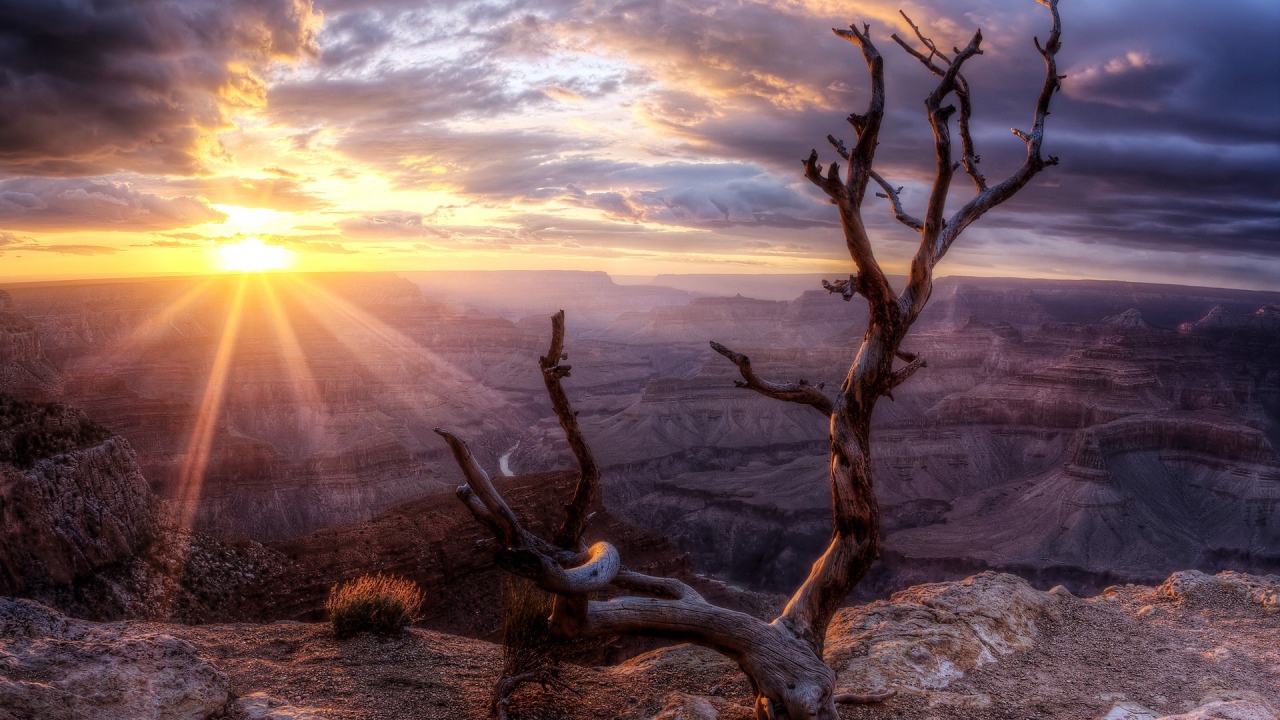 Последние лучи закатного солнца