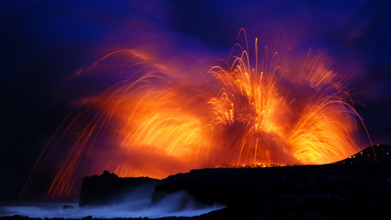 Грандиозное извержение вулкана