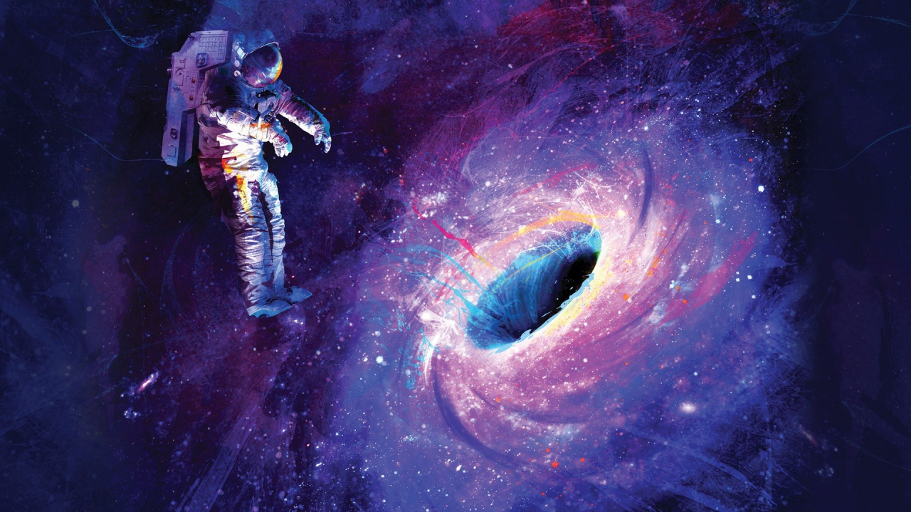 Космонавт попал в притяжение черной дыры