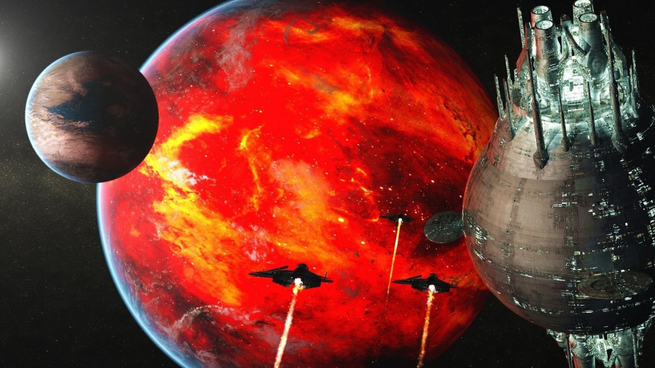 Звезда смерти атакует планетную систему