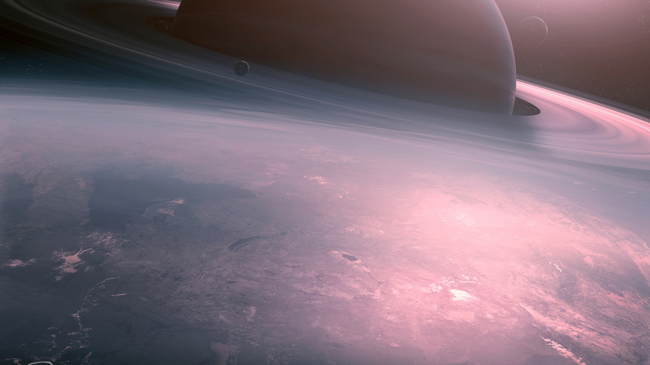 Сатурн и его спутники