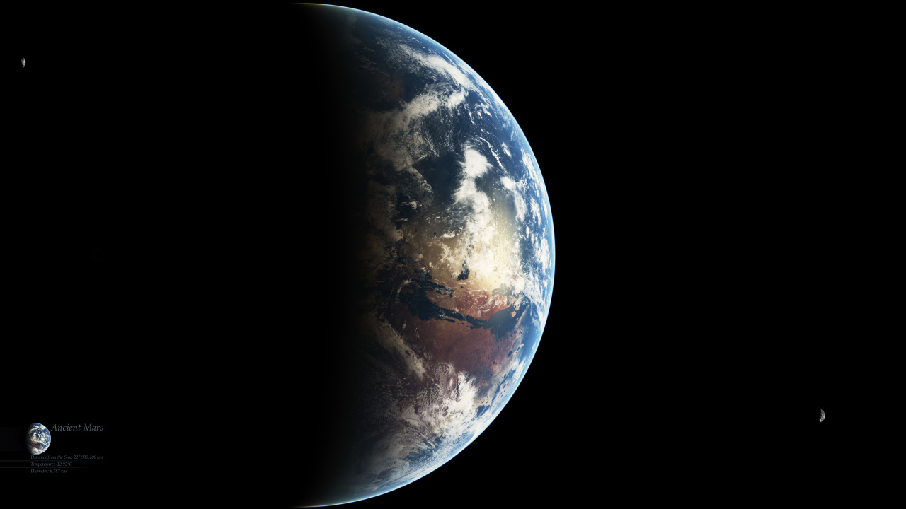 Планета Марс и его спутники