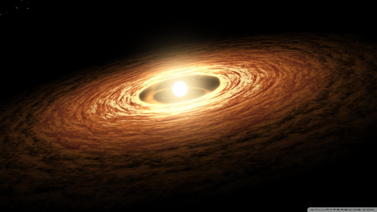 The ring of gas around a dim star