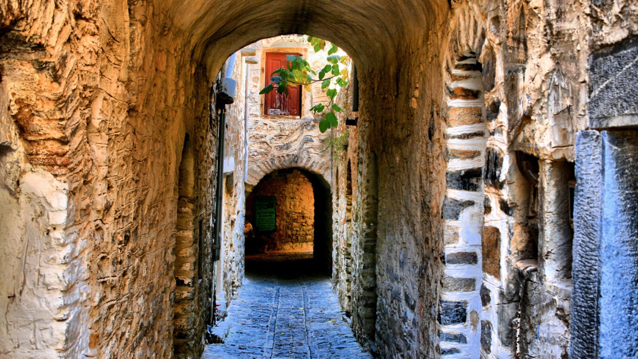 Проход для пешеходов, остров Хиос Греция