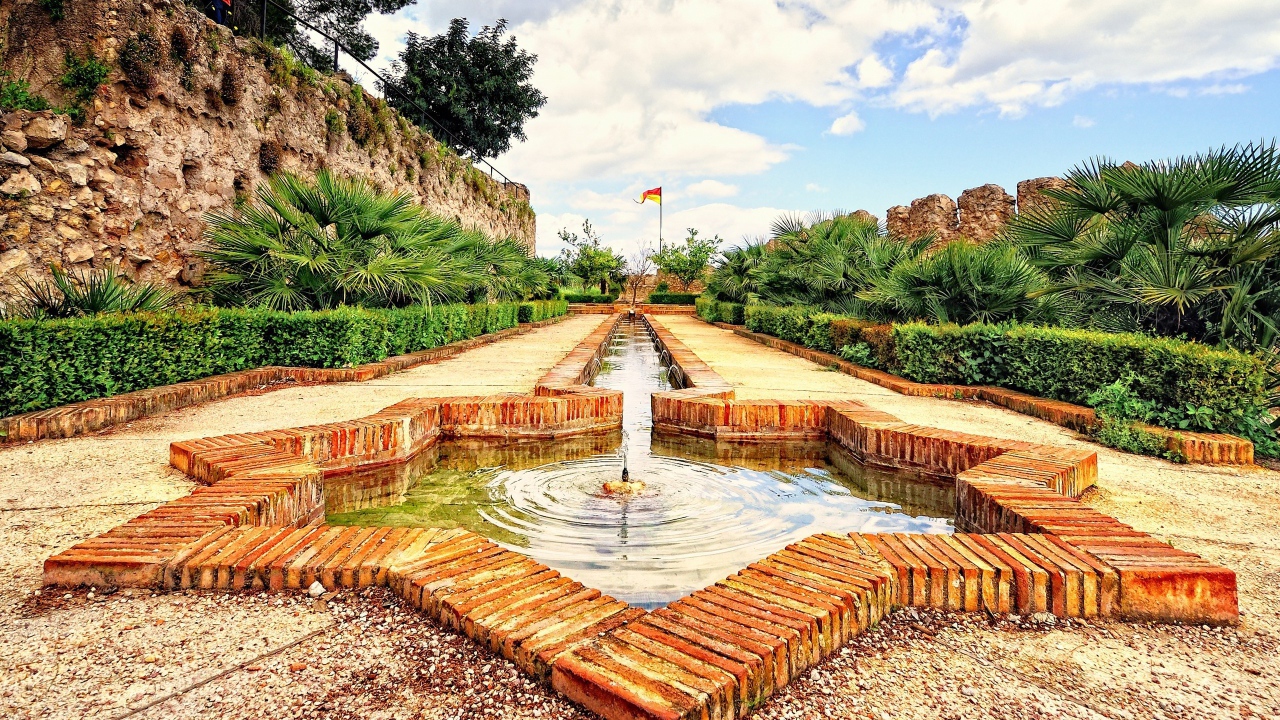 Фонтан в форме звезды