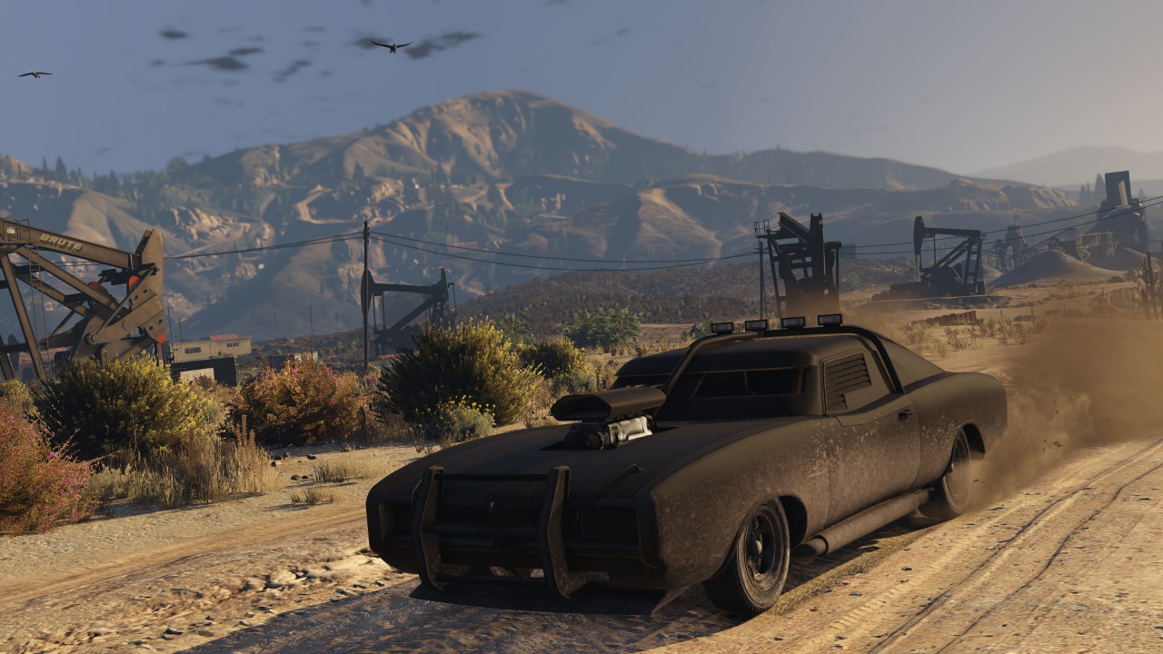 Черный автомобиль в игре Grand Theft Auto V